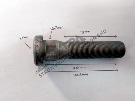 hub bolt (rear) - 20515518